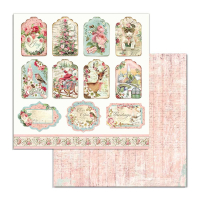 Stamperia Pink Christmas 6x6 Inch Paper Pack (SBBXS07)